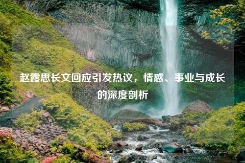 赵露思长文回应引发热议，情感、事业与成长的深度剖析