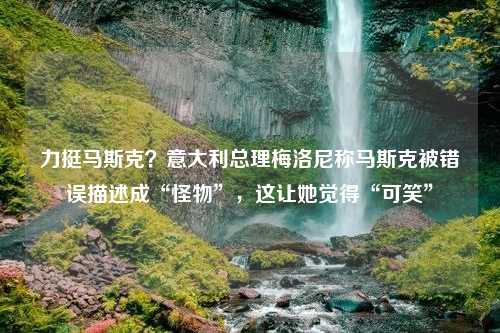 力挺马斯克？意大利总理梅洛尼称马斯克被错误描述成“怪物”，这让她觉得“可笑”