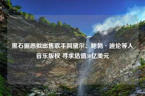 黑石据悉拟出售歌手阿黛尔、鲍勃·迪伦等人音乐版权 寻求估值30亿美元