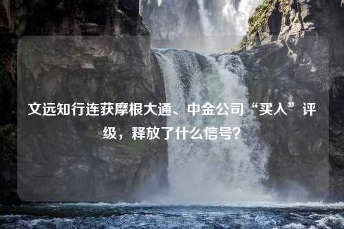 文远知行连获摩根大通、中金公司“买入”评级，释放了什么信号？