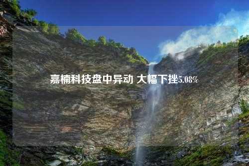 嘉楠科技盘中异动 大幅下挫5.08%