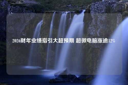 2026财年业绩指引大超预期 超微电脑涨逾12%