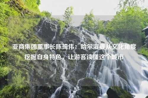 亚商集团董事长陈琦伟：哈尔滨要从文化角度挖掘自身特色，让游客读懂这个城市